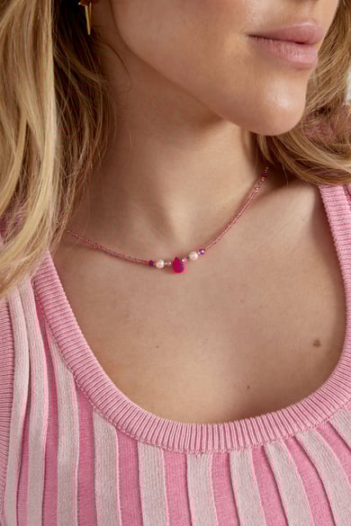Kralenketting basic lover - gebroken wit h5 Afbeelding3